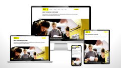 Amnesty Startseite auf verschiedenen Mobilgeräten Landing Page on different devices