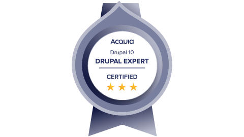 Logo "Certified Drupal 10 Expert"