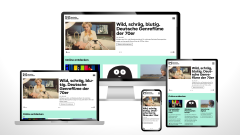 Screenshot der Startseite von www.deutsche-kinemathek.de auf verschiedenen Geräten.