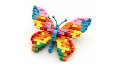 Schmetterling Klemmbausteine